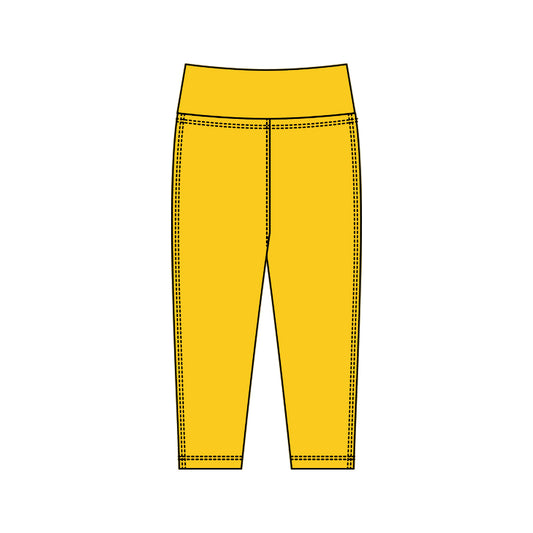 Baby Girls Yellow Yoga Leggings Pants Bottom Preorder