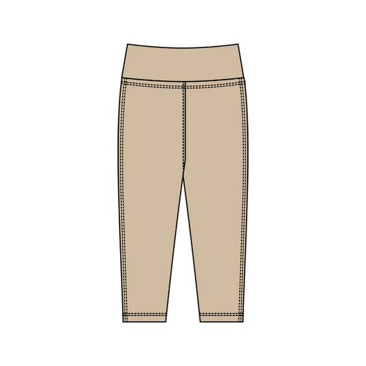 Baby Girls Khaki Yoga Leggings Pants Bottom Preorder