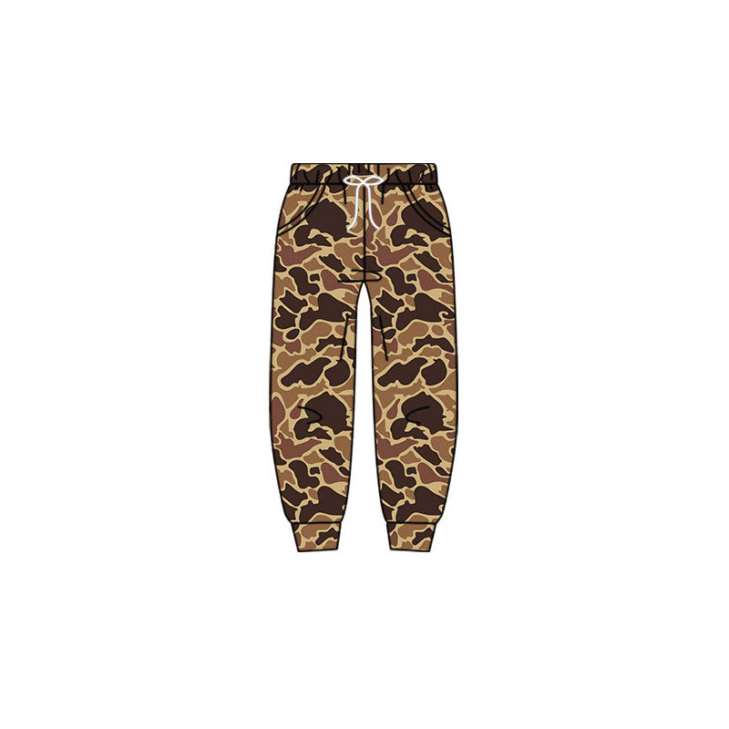 Baby Boys Brown Camo Pockets Jogger Pants Preorder