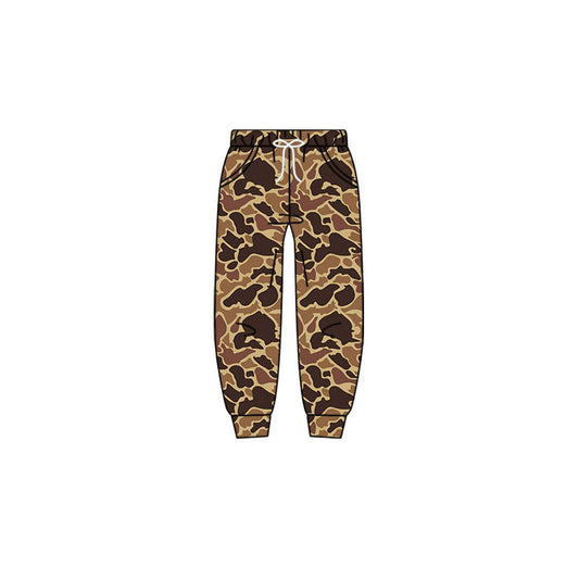 Baby Boys Brown Camo Pockets Jogger Pants Preorder