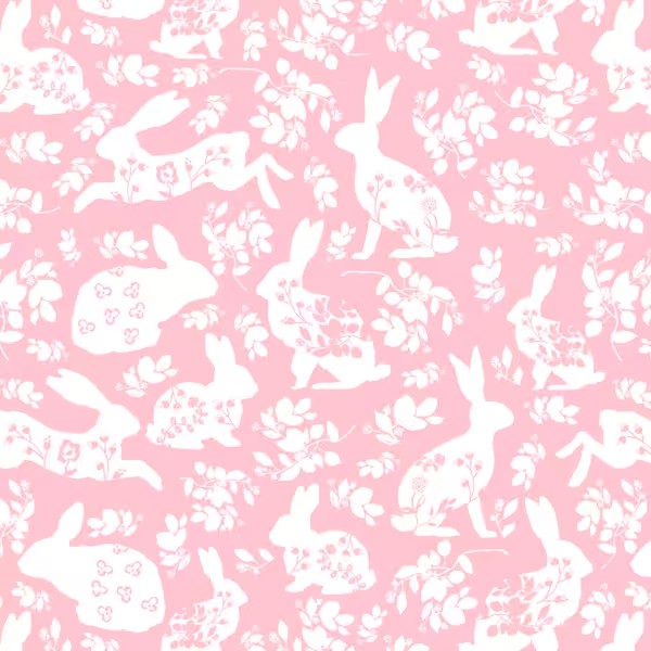 Baby Girls Pink Flowers Rabbits Easter Legging Pants Bottoms Preorder