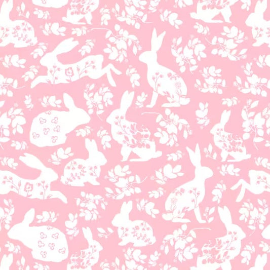 Baby Girls Pink Flowers Rabbits Easter Legging Pants Bottoms Preorder