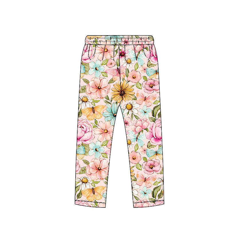 Baby Girls Flowers Butterfly Legging Pants Bottoms Preorder