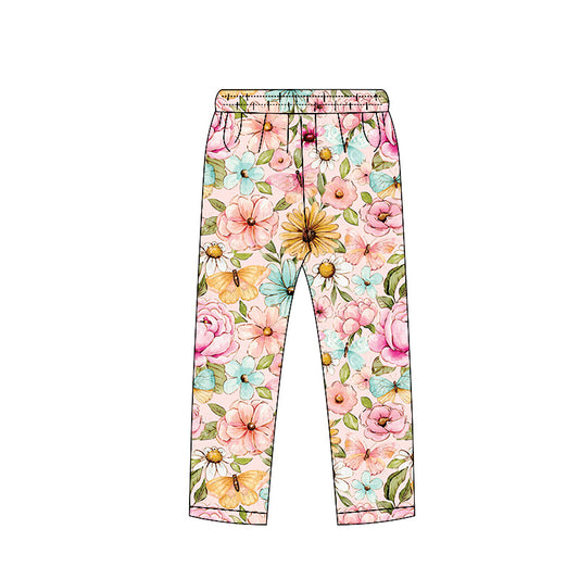 Baby Girls Flowers Butterfly Legging Pants Bottoms Preorder