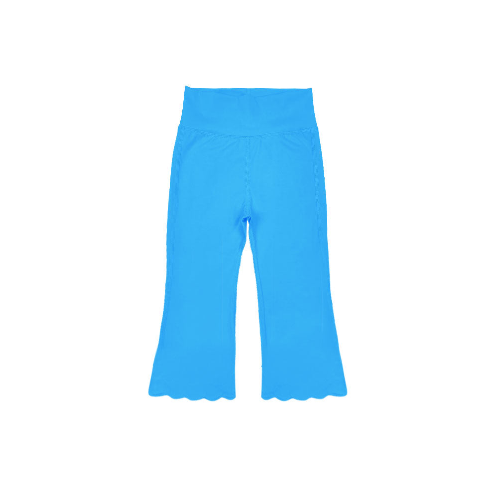 Baby Girls Blue Yoga Flare Bottom Pants Preorder