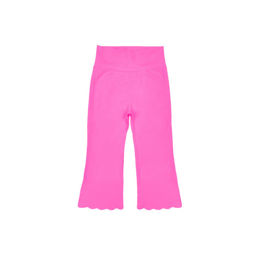 Baby Girls Pink Yoga Flare Bottom Pants Preorder