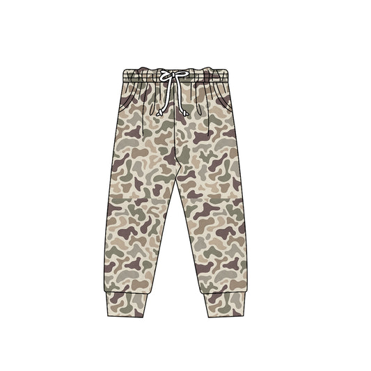 Baby Boys Khaki Camo Pockets Southern Jogger Pants Bottom Preorder
