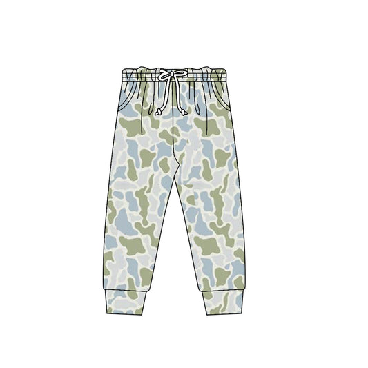 Baby Boys Green Blue Camo Pockets Southern Jogger Pants Bottom Preorder