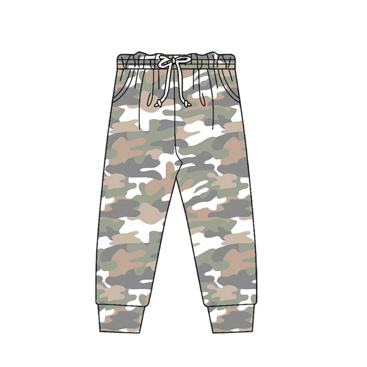Baby Boys Grey Camo Pockets Southern Jogger Pants Bottom Preorder