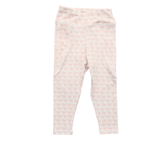 Baby Girls Peach Bows Yoga Leggings Pants Bottom Preorder
