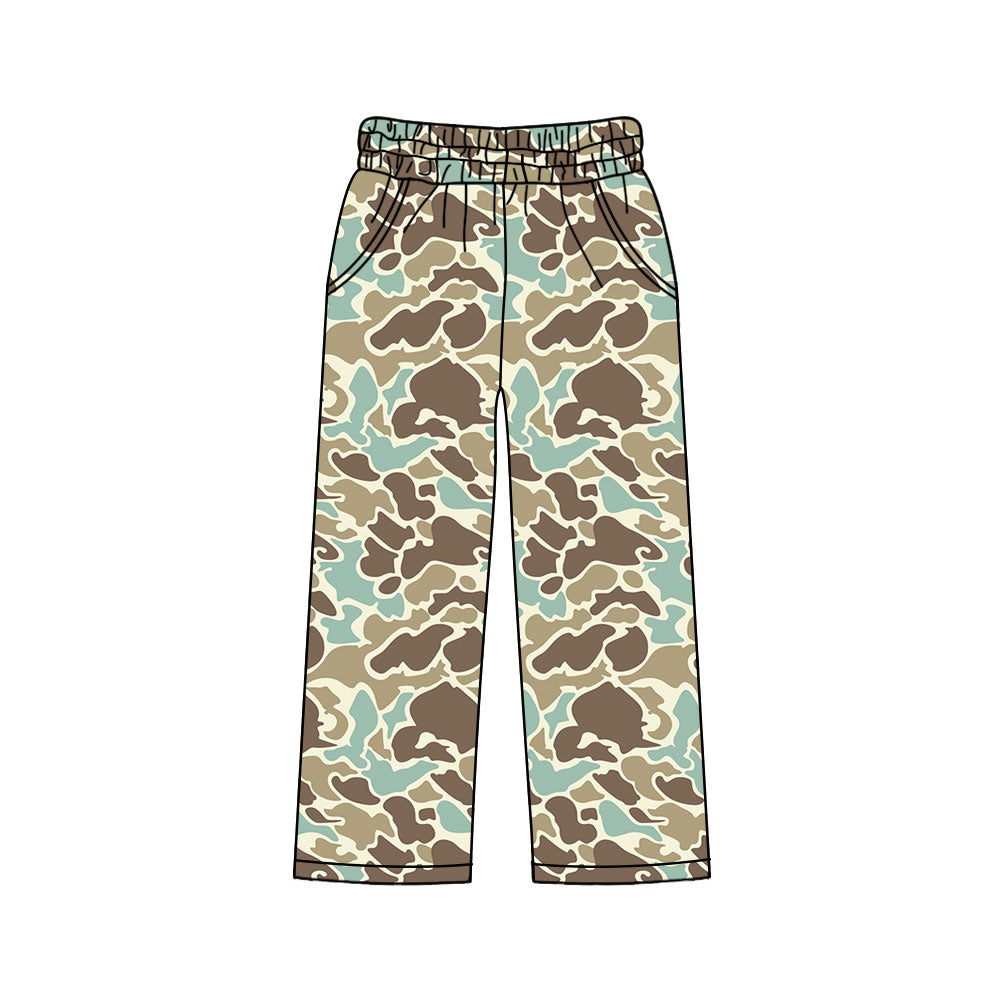 Adult Women Southern Camo Pockets Straight Pants Bottom Preorder