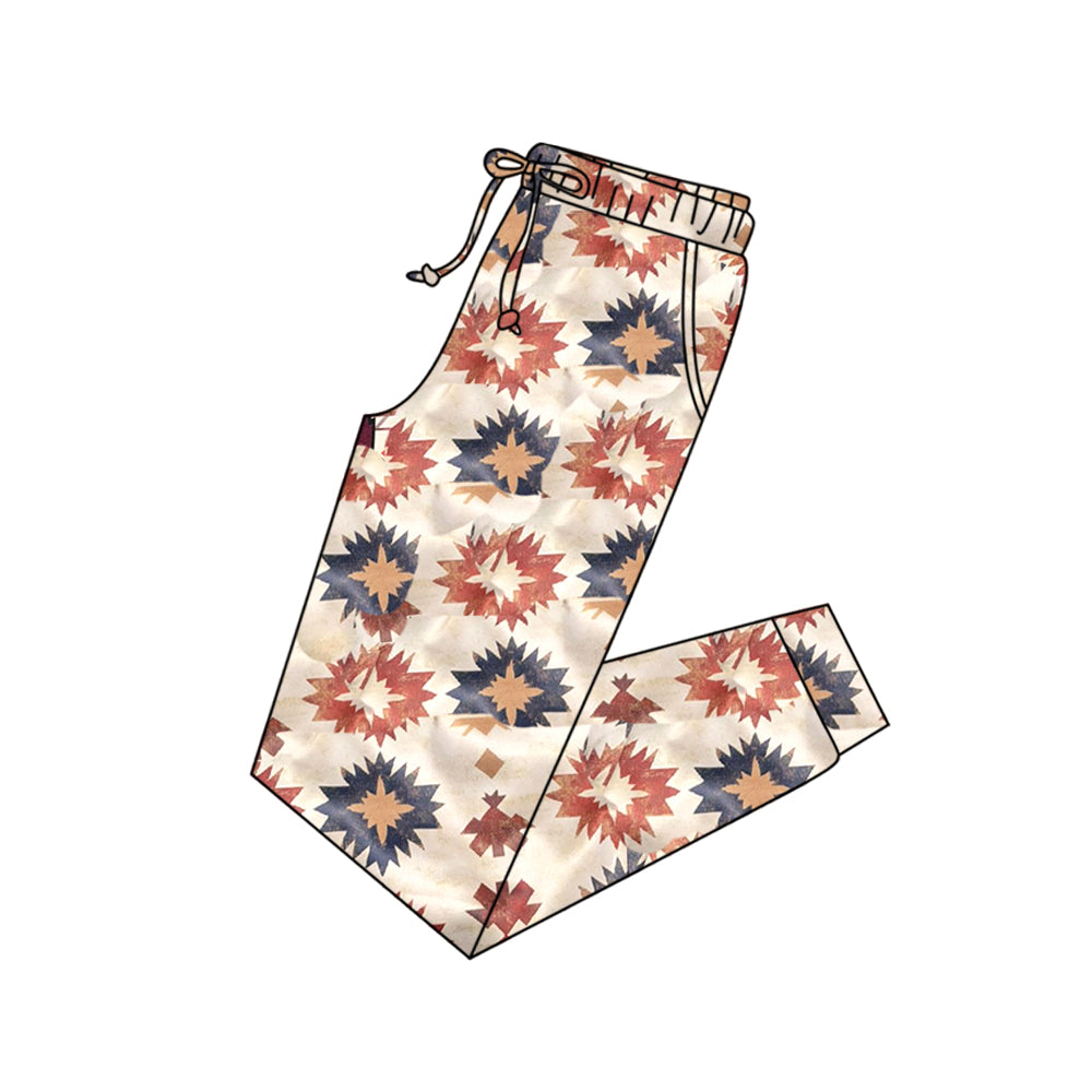 Adult Women Western Aztec Pockets Legging Pants Bottom Preorder