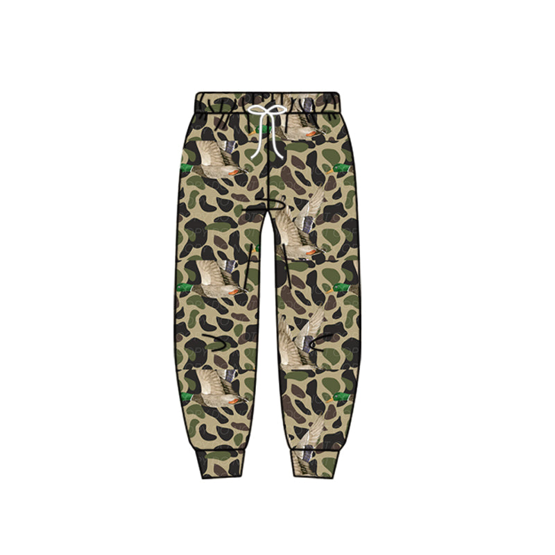 Baby Boys Green Camo Ducks Hunting Jogger Pants Bottom Preorder