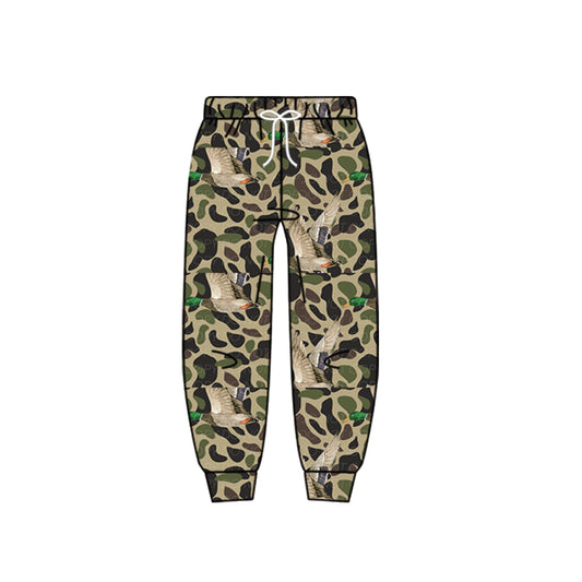Baby Boys Green Camo Ducks Hunting Jogger Pants Bottom Preorder