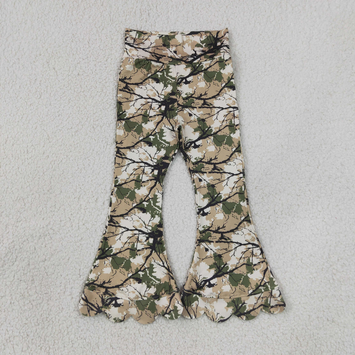 Sibling Baby Girls Deer Ducks Zip Pocket Pullovers Camo Scallop Pant Hunting Clothes Sets