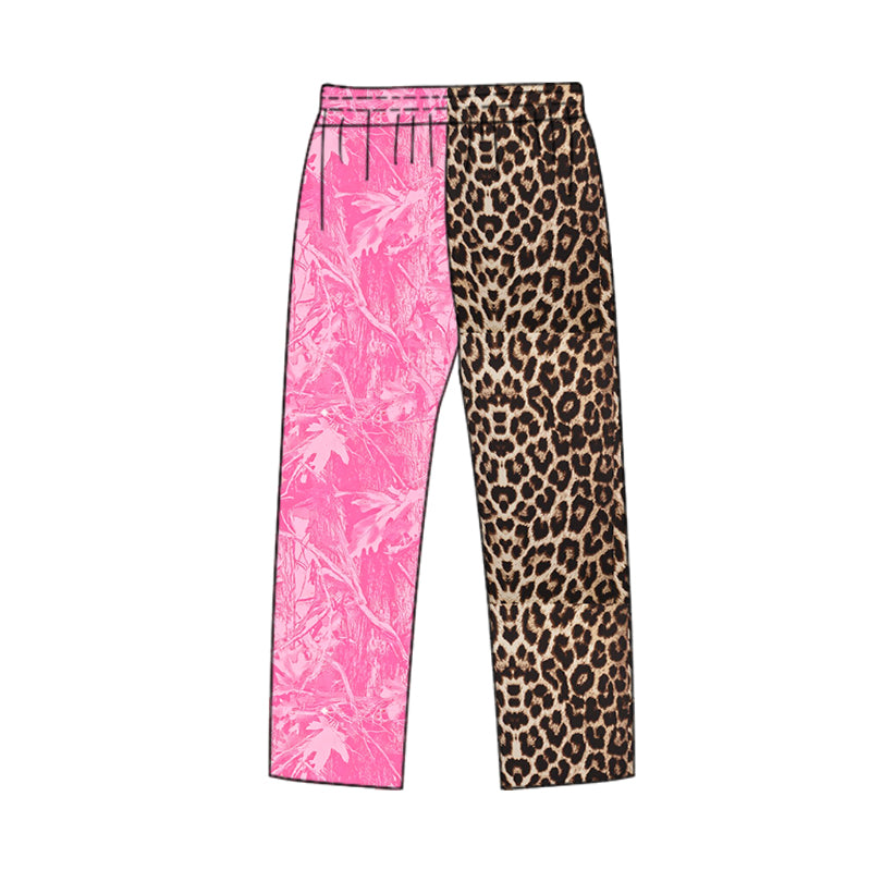 Baby Girls Leaves Camo Leopard Leopard Pants Bottom Preorder