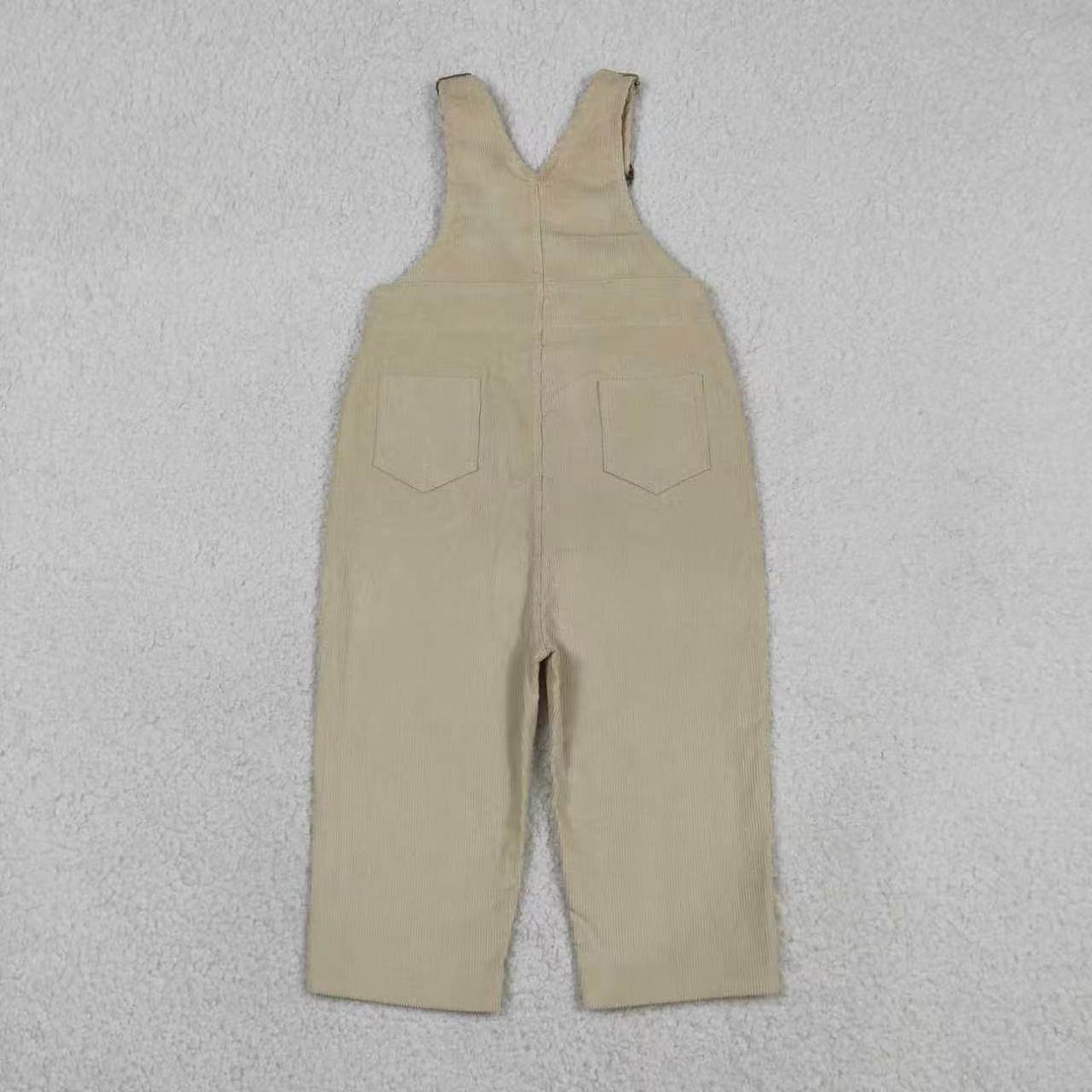 USA Shop Baby Kids Beige Strap Pockets Corduroy Overall Jumpsuit