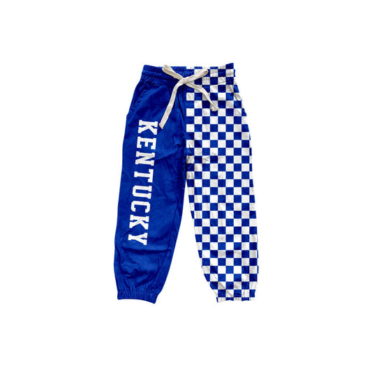 Baby Boys Checked Vinyl UK Team Pockets Jogger Pants Bottom Preorder