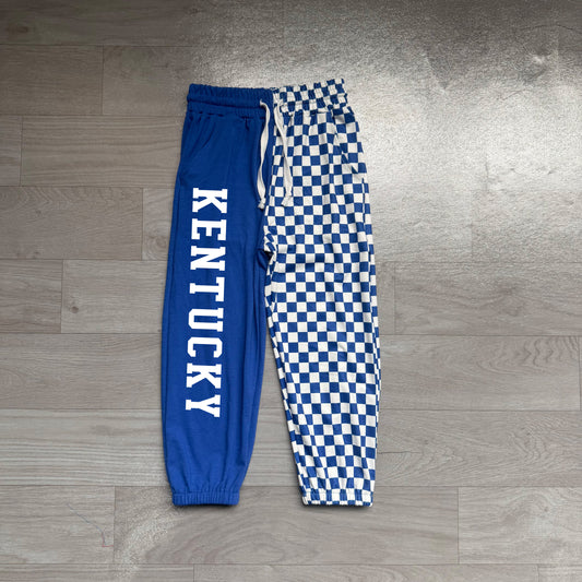 Baby Boys Checked Vinyl UK Team Pockets Jogger Pants Bottom Preorder