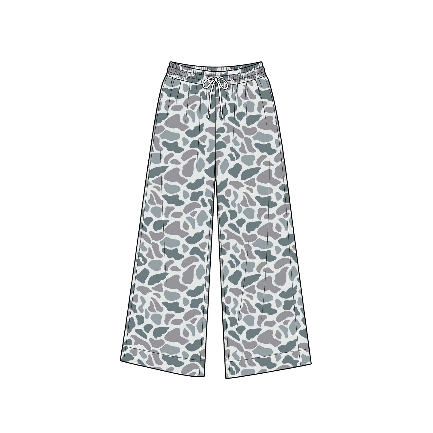 Preorder moq 5 Adult Women Light Grey Camo Yoga Active Pockets Straight Pants Bottom