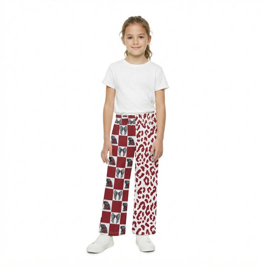 Baby Girls Bows Alabama Leopard Team Pockets Flare Pants Bottom