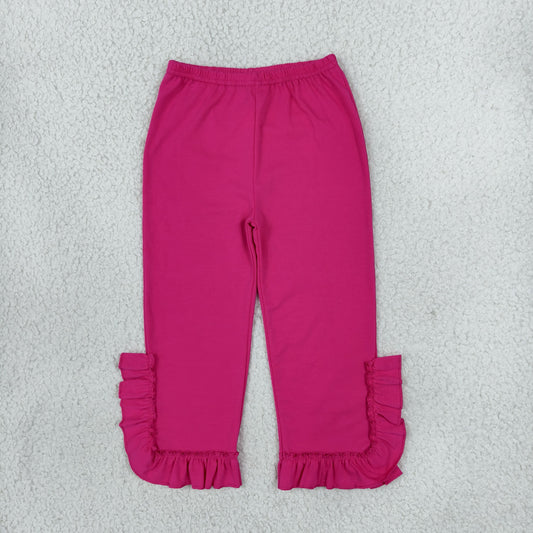 Baby Girls Hot Pink Ruffle Flare Pants Bottom