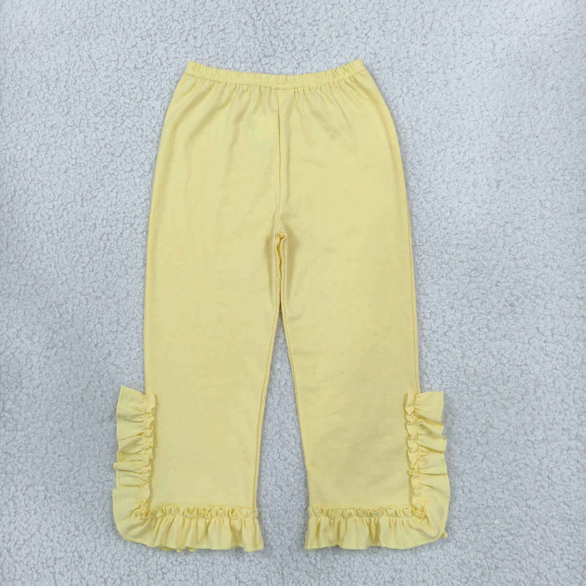 Baby Girls Yellow Ruffle Flare Pants Bottom