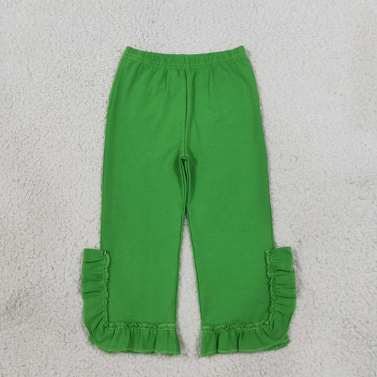 Baby Girls Green Ruffle Pants Bottom