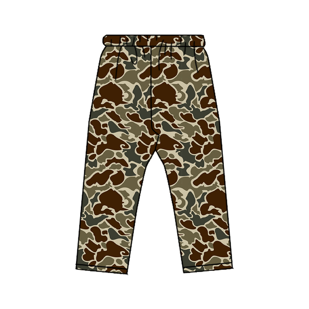 Preorder moq 5 Baby Boys Southern Dark Khaki Camo Leggings Pant Bottom