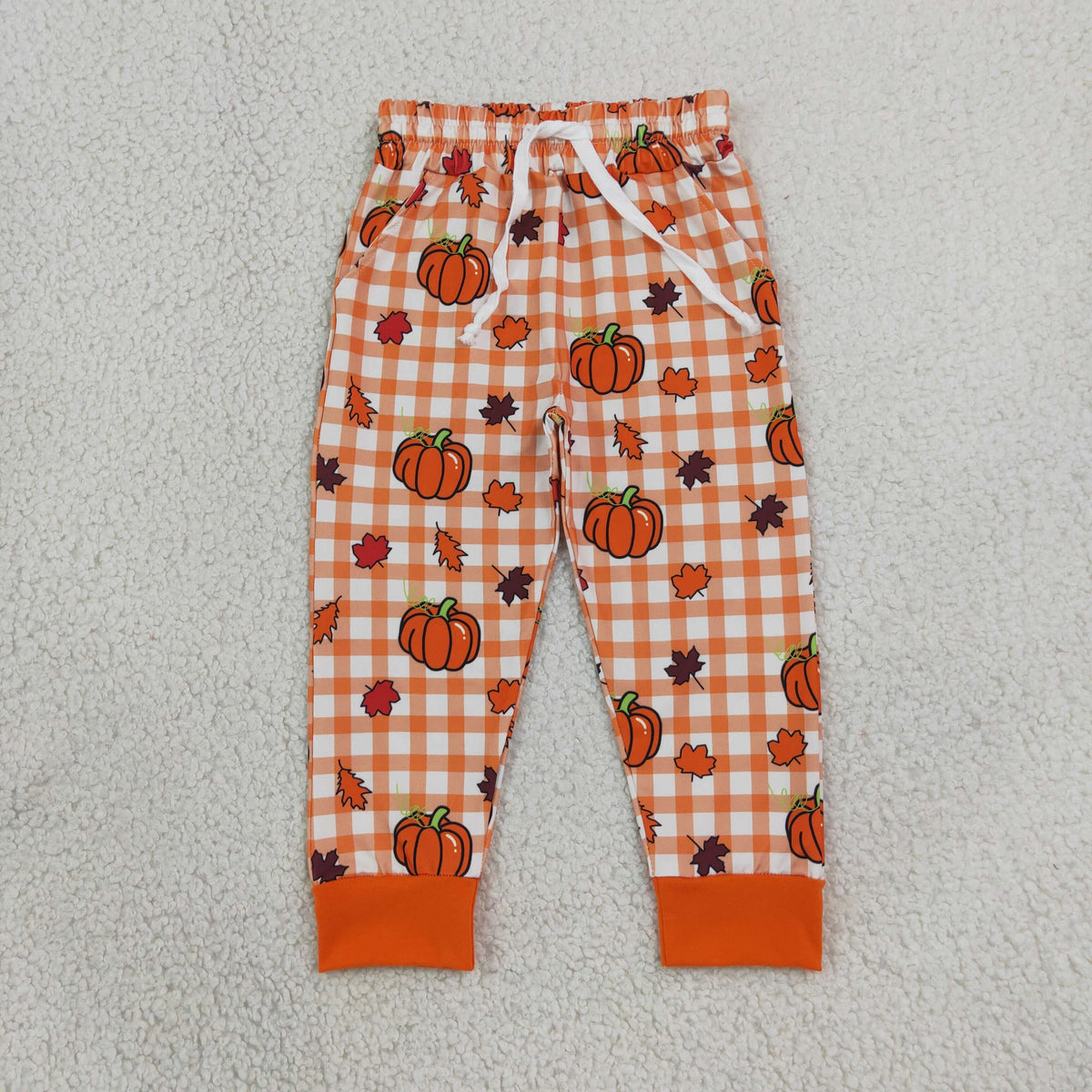 Sibling Baby Boys Pumpkins Leaves Fall Jogger Clothes Set Zip Pullover Rompers