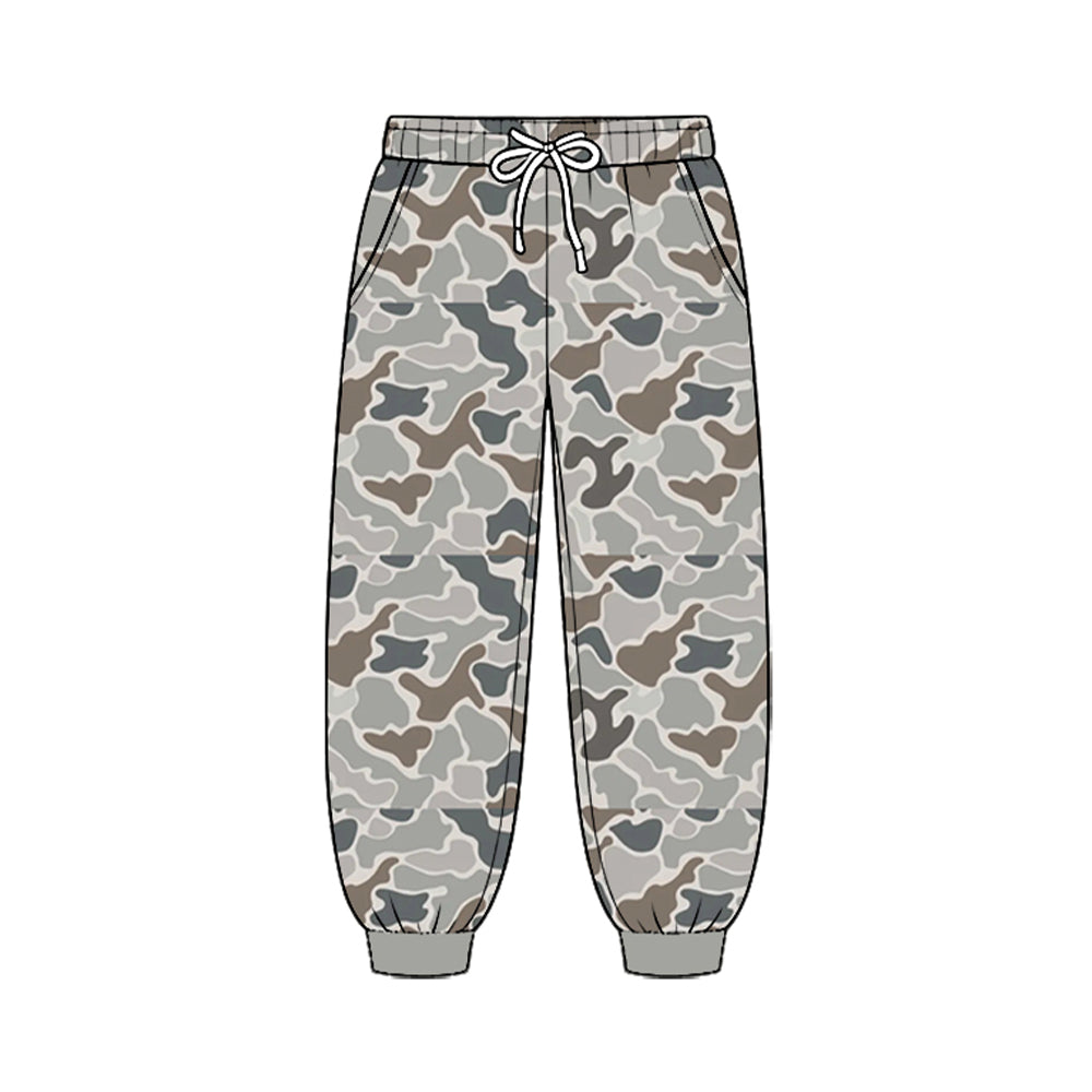 Preorder moq 5 Baby Boys Southern Camo Pockets Joggers Pant Bottom