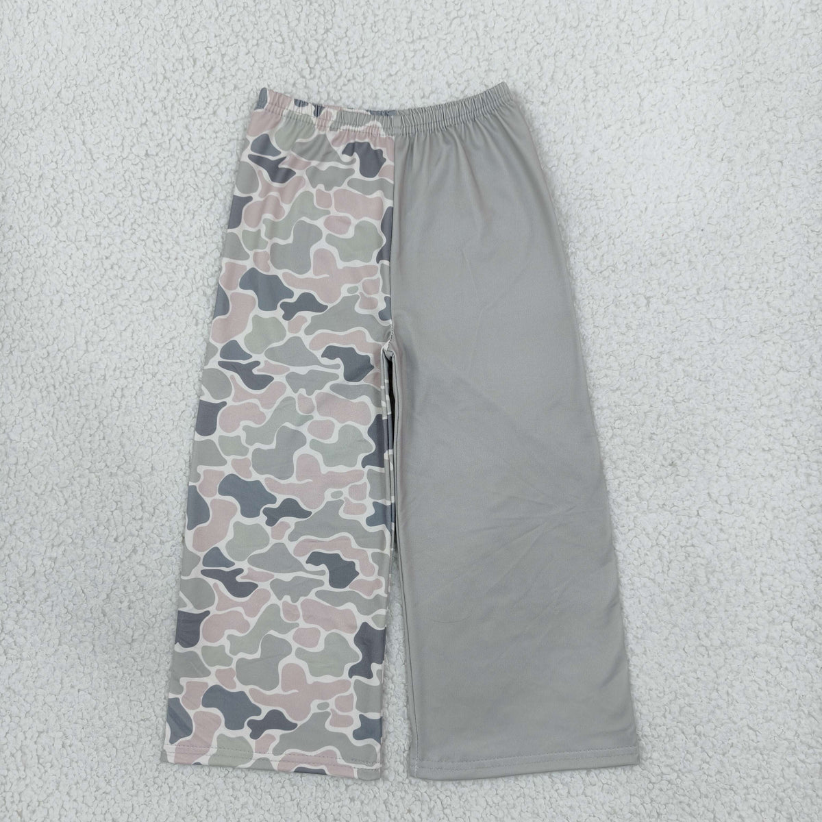 Baby Girls Green Khaki Camo Pockets Flare Pant Bottom