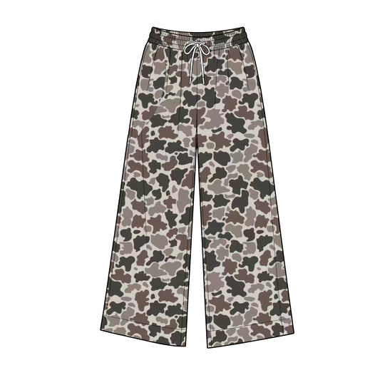 Adult Women Grey Camo Yoga Active Flare Pants Bottom Preorder