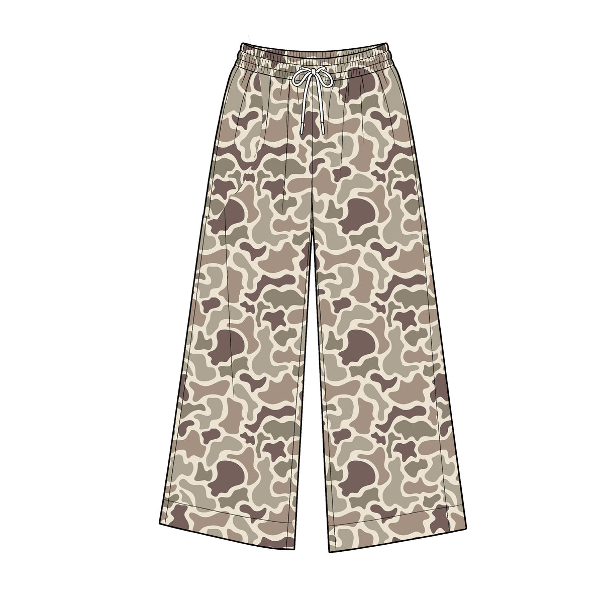Adult Women Khaki Camo Yoga Active Flare Pants Bottom Preorder