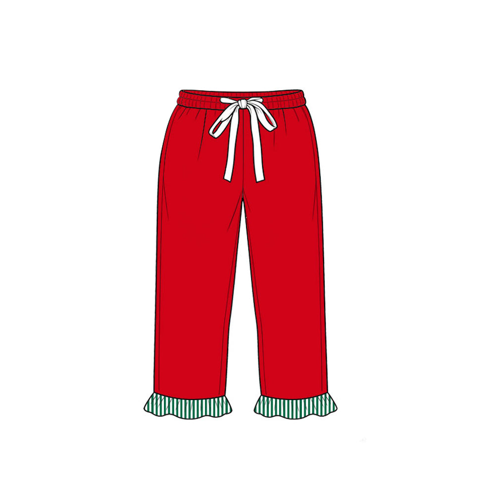Baby Girls Red Ruffle Pants Bottom Preorder