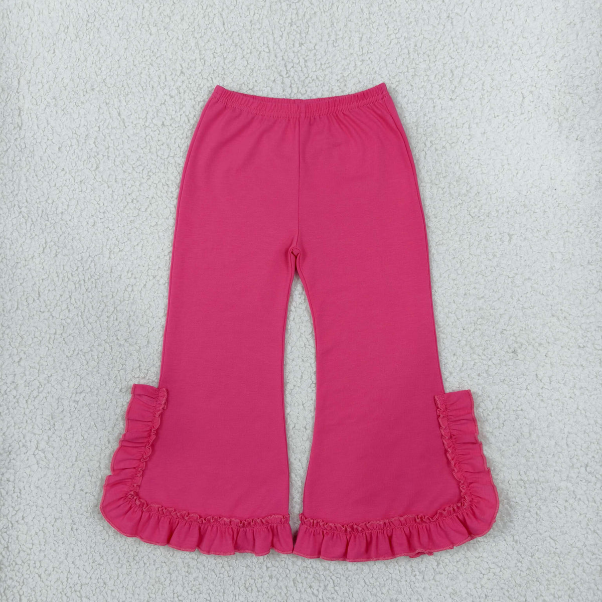 Baby Girls Hot Pink Ruffle Flare Pants Bottom