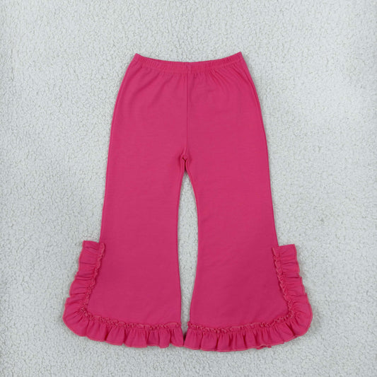 Baby Girls Hot Pink Ruffle Flare Pants Bottom