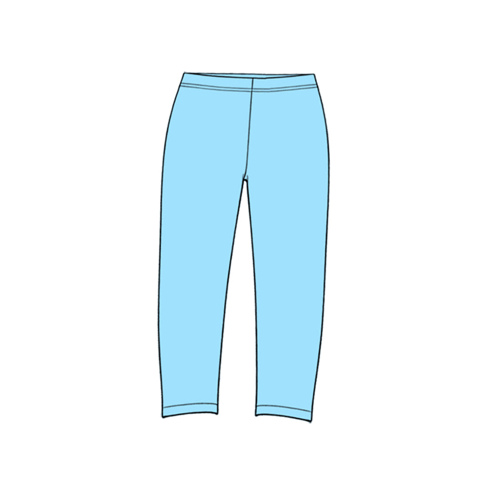 Preorder moq 5 Baby Girls Aqua Yoga Active Leggings Pants Bottom