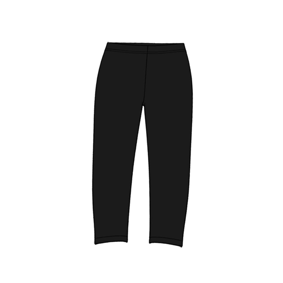 Preorder moq 5 Baby Girls Black Yoga Active Leggings Pants Bottom