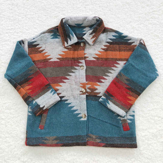 Baby Kids Navy Western Aztec Jackets Cardigans