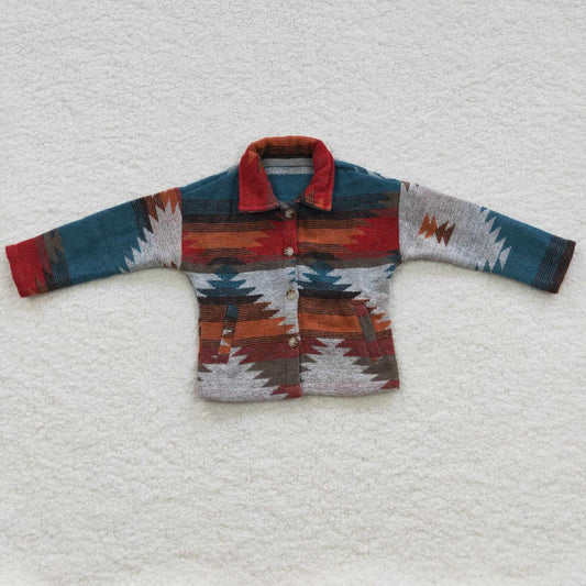 Baby Kids Navy Western Aztec Jackets Cardigans