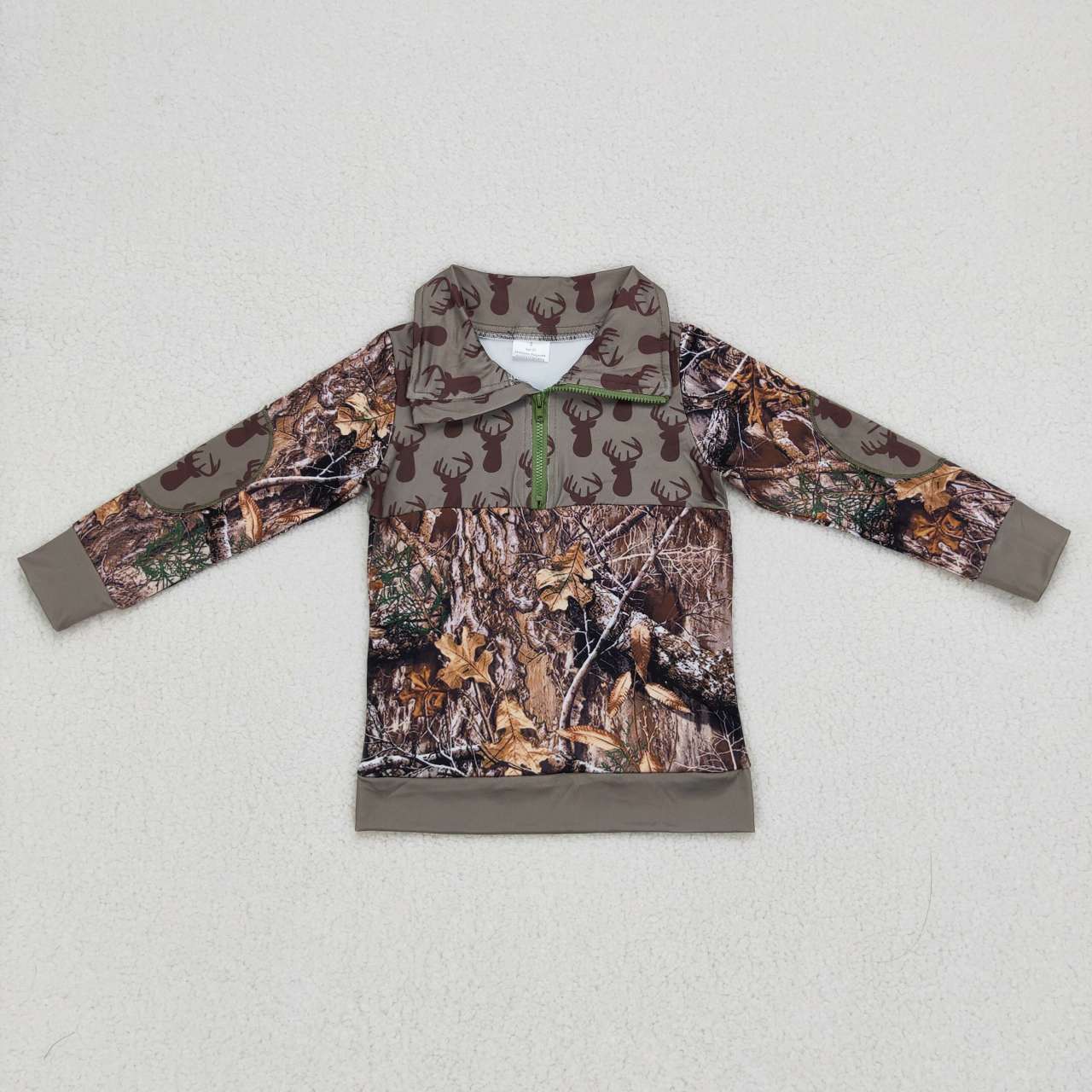 Baby boys green camo pullover shirts Tops