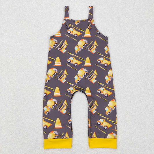 Baby Infant Kids Boys Construction Straps Rompers