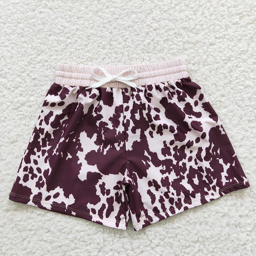 Sibling Baby Boys Western Camo Print Summer Trunks Swimsuits Swimwears