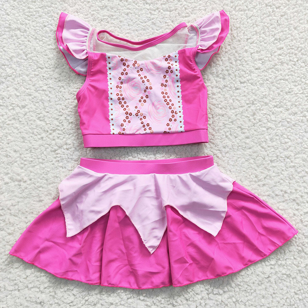 7 Colors Baby Girls Princess Two Pieces Beach Wear Swimsuits