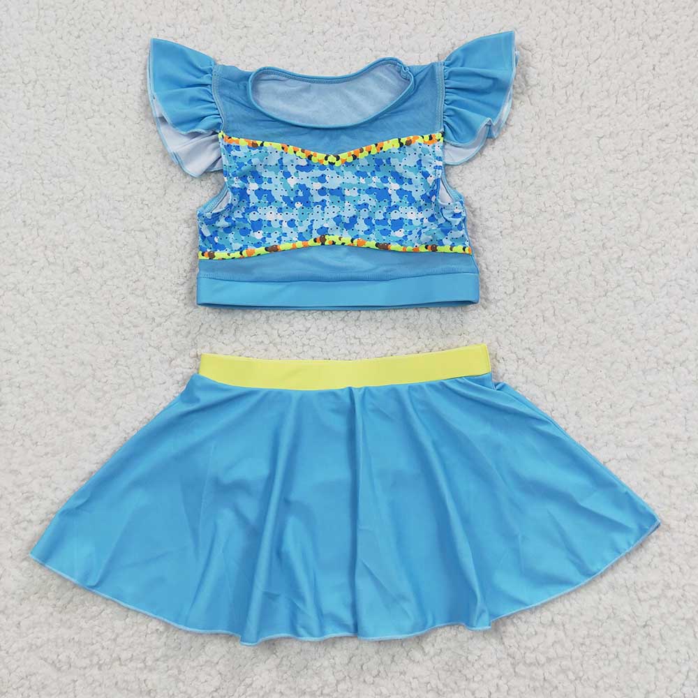 7 Colors Baby Girls Princess Two Pieces Beach Wear Swimsuits