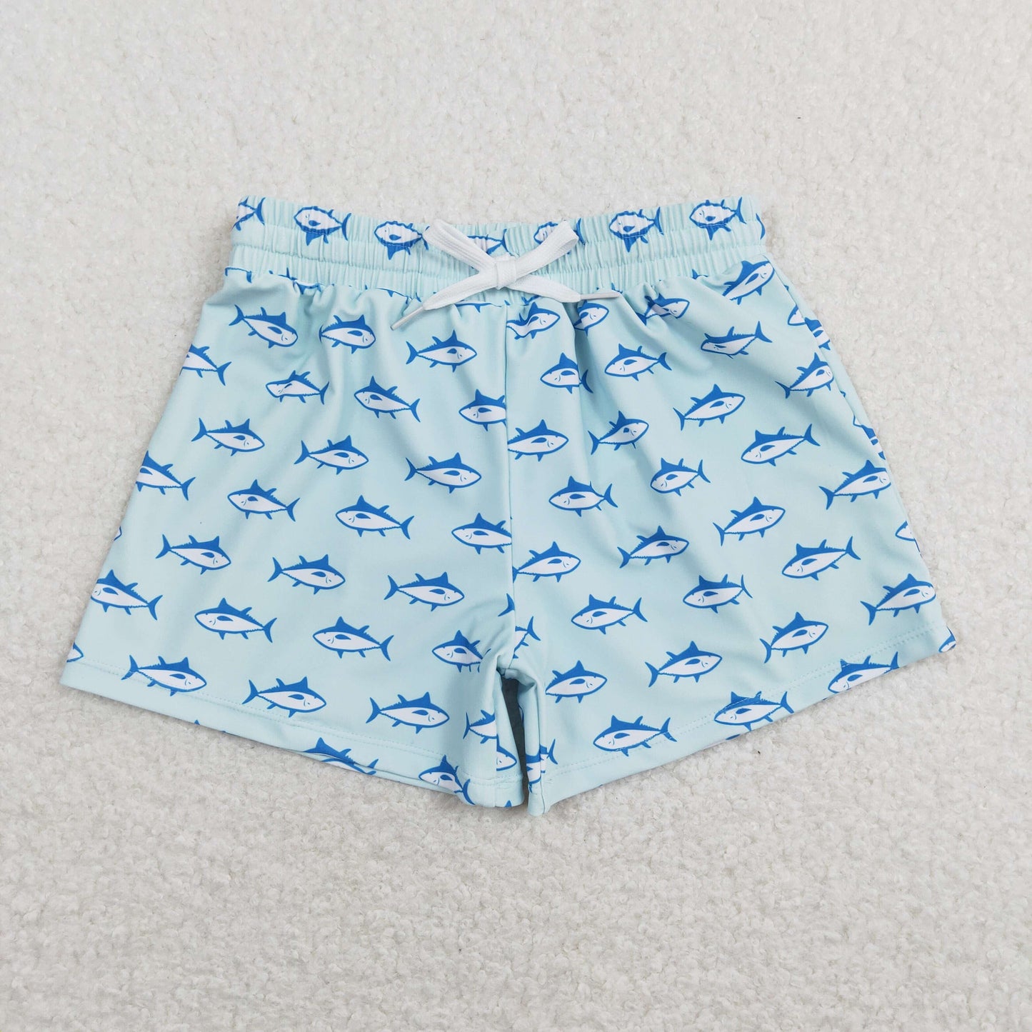 Sibling Baby Boys Summer Crab Fishes Trunks Swimsuits Swimwear
