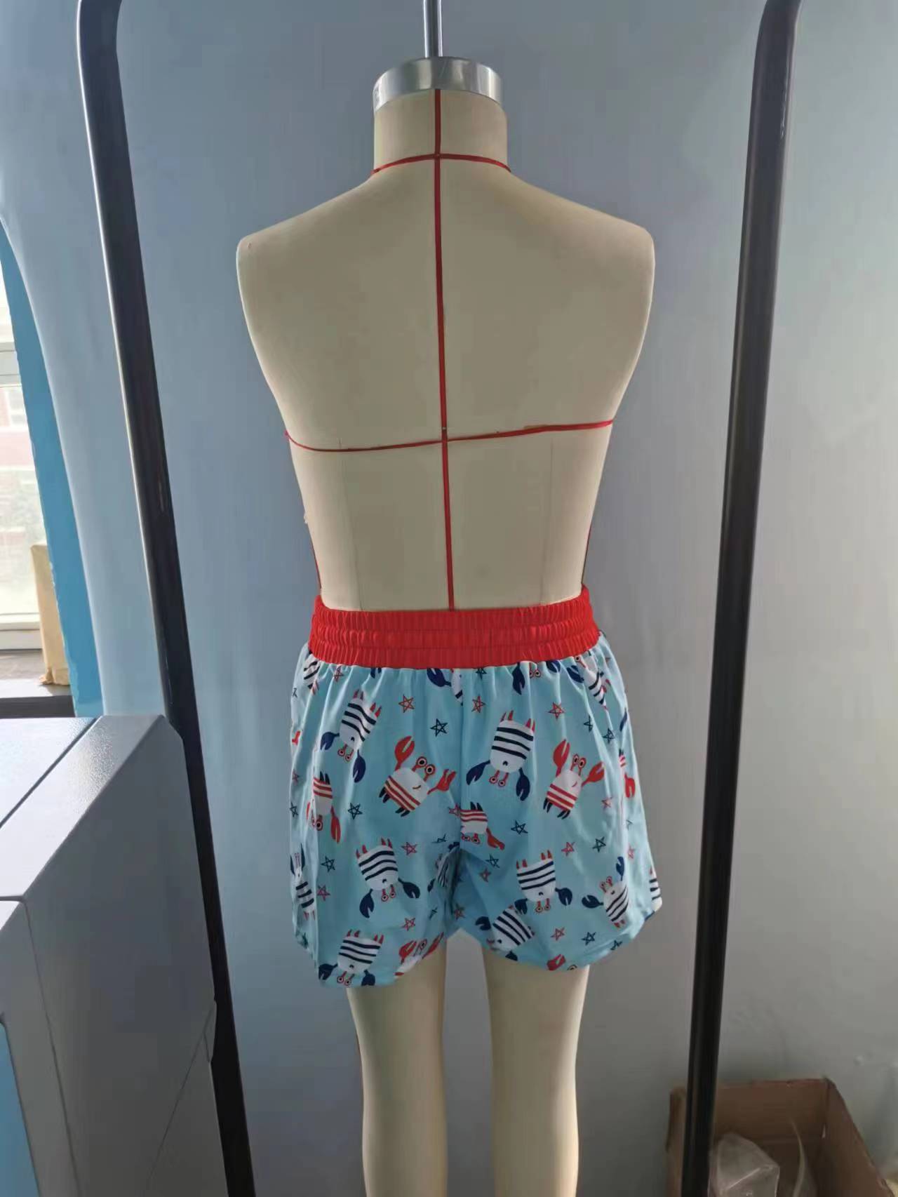 Baby Boys Summer 4th July Crabs Trunks Swimsuits