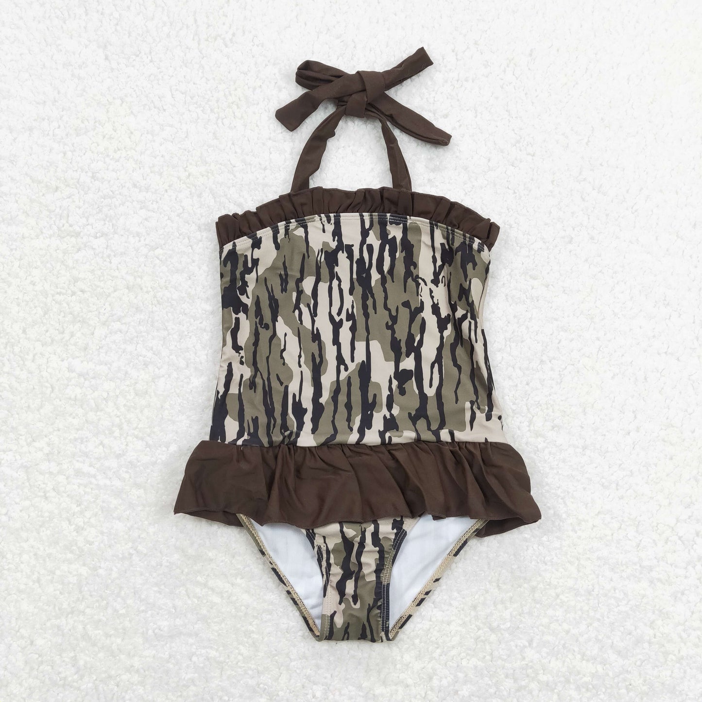 Family Sibling Adult Baby Kids Southern Olive Camo Swimming Trunks Bottom