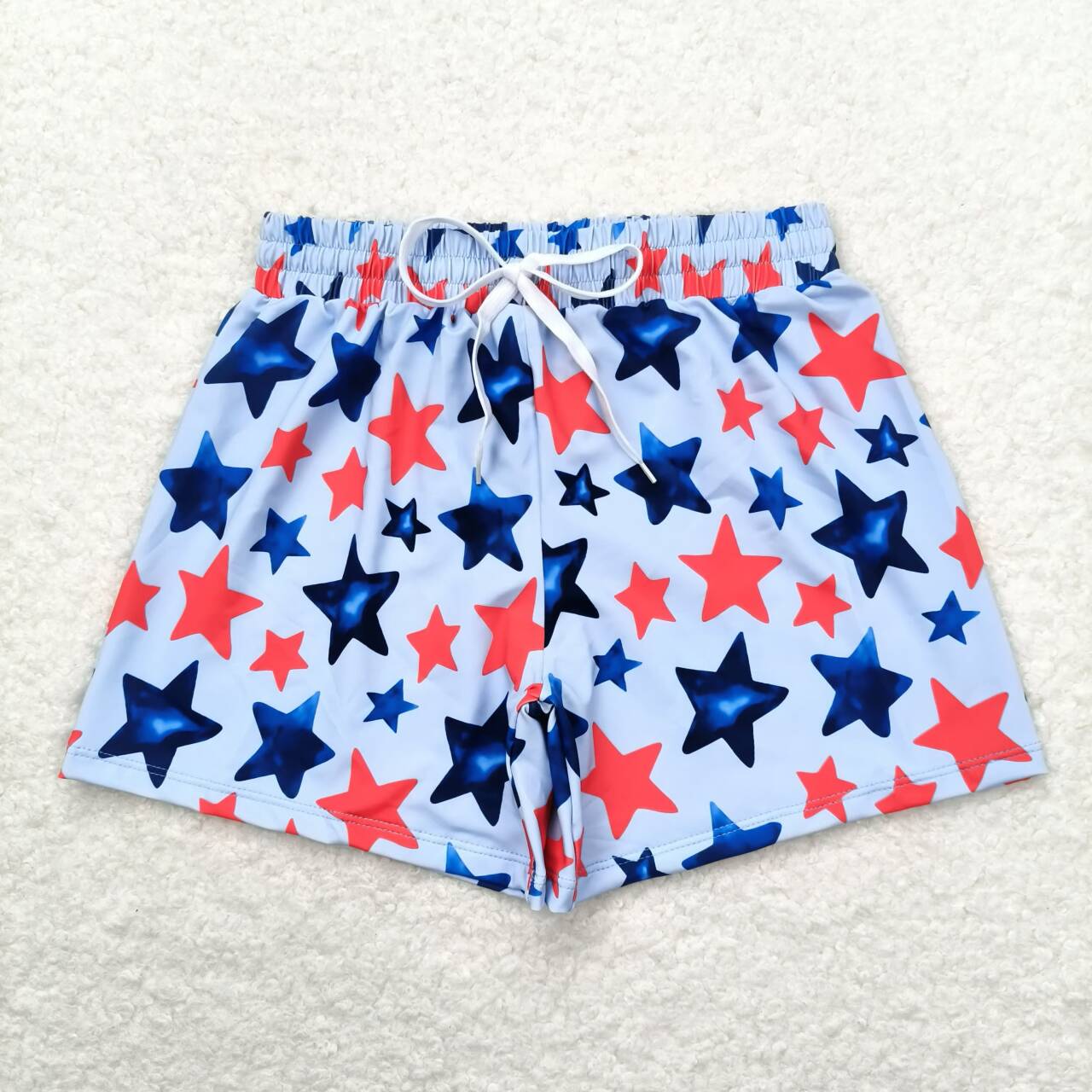 Sibling Baby Boys 4th Of July Star Western Trunks Swimsuits